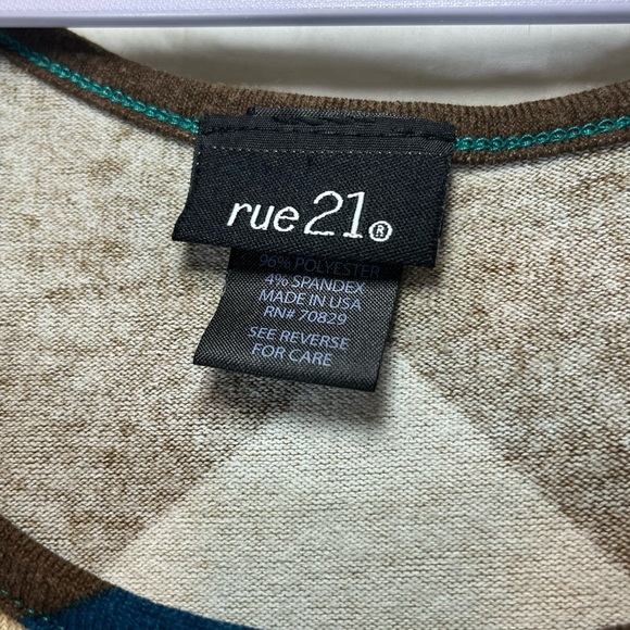 Rue21 Multicolor Chevron Midi Dress - Picture 6 of 7